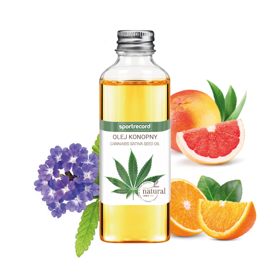 Olej Konopny UJĘDRNIAJĄCY z werbeną, grejpfrutem i pomarańczą 200 ml Olej Konopny UJĘDRNIAJĄCY z werbeną, grejpfrutem i pomarańczą 200 ml